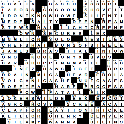 1018-15 New York Times Crossword Answers 18 Oct 15, Sunday