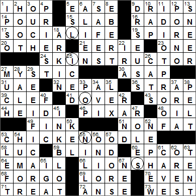 1029-15 New York Times Crossword Answers 29 Oct 15, Thursday