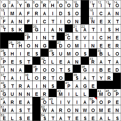 1114-15 New York Times Crossword Answers 14 Nov 15, Saturday