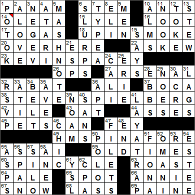 1124-15 New York Times Crossword Answers 24 Nov 15, Tuesday