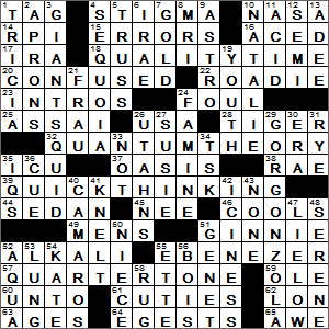 1109-15 New York Times Crossword Answers 9 Nov 15, Monday