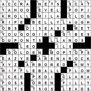 1219-15 New York Times Crossword Answers 19 Dec 15, Saturday