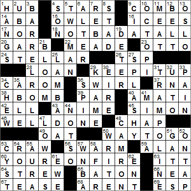 1229-15 New York Times Crossword Answers 29 Dec 15, Tuesday