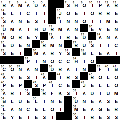 1205-15 New York Times Crossword Answers 5 Dec 15, Saturday
