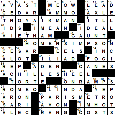 1207-15 New York Times Crossword Answers 7 Dec 15, Monday