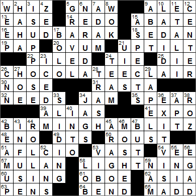 1209-15 New York Times Crossword Answers 9 Dec 15, Wednesday
