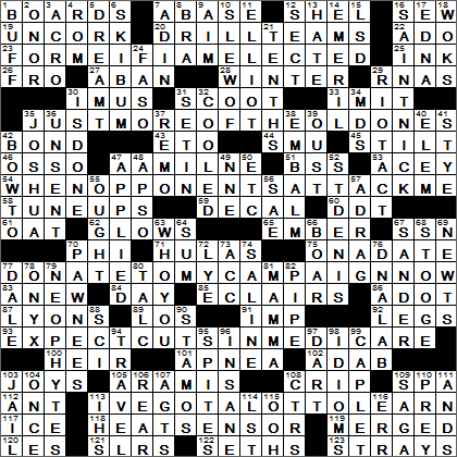 0110-16 New York Times Crossword Answers 10 Jan 16, Sunday