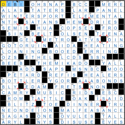 0117-16 New York Times Crossword Answers 17 Jan 16, Sunday