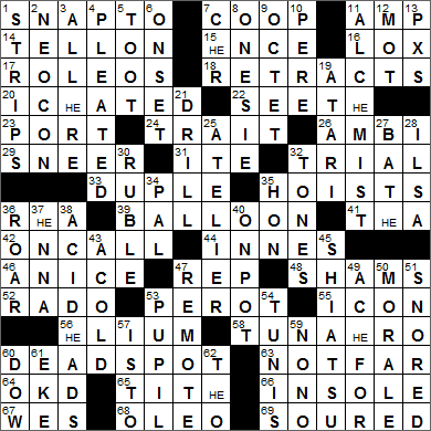 0128-16 New York Times Crossword Answers 28 Jan 16, Thursday