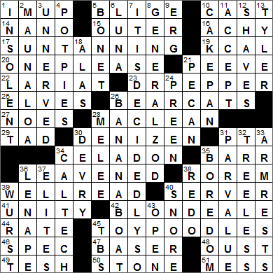 0129-16 New York Times Crossword Answers 29 Jan 16, Friday