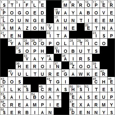 0225-16 New York Times Crossword Answers 25 Feb 16, Thursday