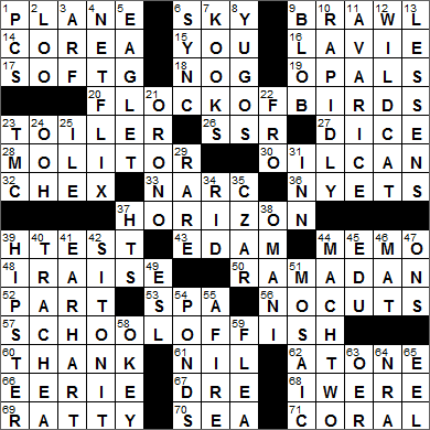 0202-16 New York Times Crossword Answers 2 Feb 16, Tuesday