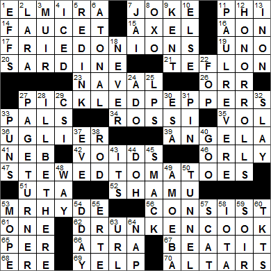 0316-16 New York Times Crossword Answers 16 Mar 16, Wednesday