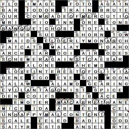 0306-16 New York Times Crossword Answers 6 Mar 16, Sunday