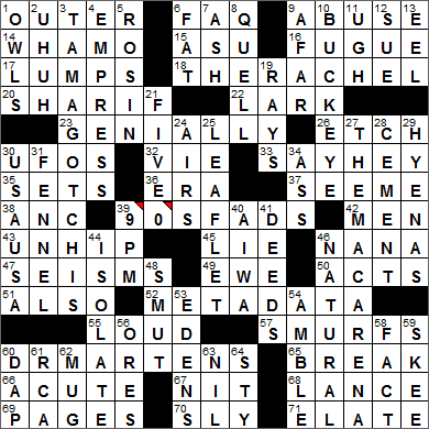 0307-16 New York Times Crossword Answers 7 Mar 16, Monday