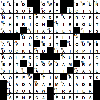 0309-16 New York Times Crossword Answers 9 Mar 16, Wednesday