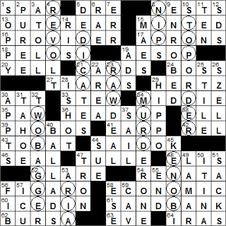 0419-16 New York Times Crossword Answers 19 Apr 16, Tuesday