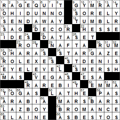 0423-16 New York Times Crossword Answers 23 Apr 16, Saturday
