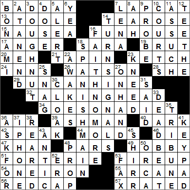 0408-16 New York Times Crossword Answers 8 Apr 16, Friday