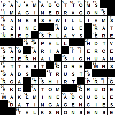 0513-16 New York Times Crossword Answers 13 May 16, Friday