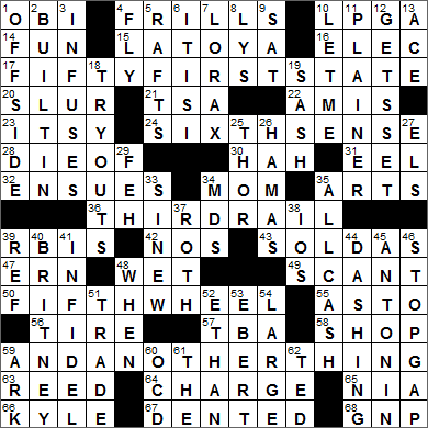 0615-16 New York Times Crossword Answers 15 Jun 16, Wednesday