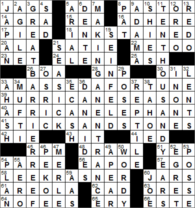 0722-16 New York Times Crossword Answers 22 Jul 16, Friday
