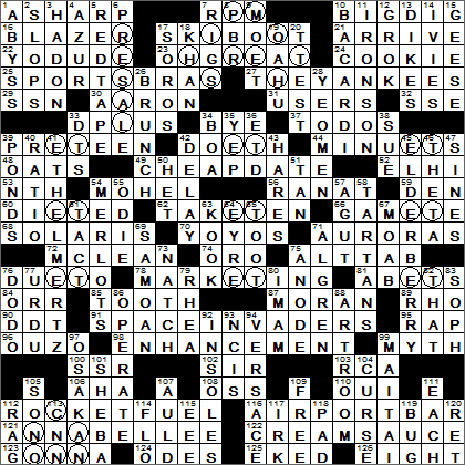 0724-16 New York Times Crossword Answers 24 Jul 16, Sunday