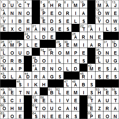 0817-16 New York Times Crossword Answers 17 Aug 16, Wednesday