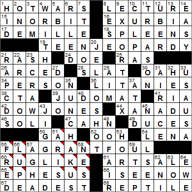 0805-16 New York Times Crossword Answers 5 Aug 16, Friday