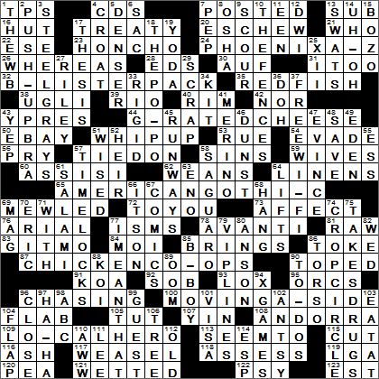 0918-16 New York Times Crossword Answers 18 Sep 16, Sunday