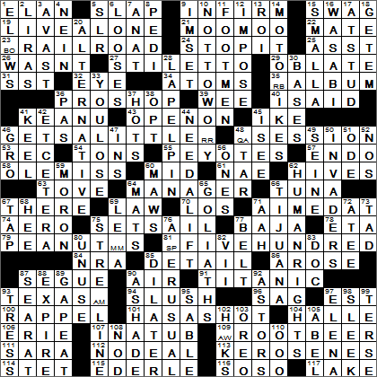 0904-16 New York Times Crossword Answers 4 Sep 16, Sunday