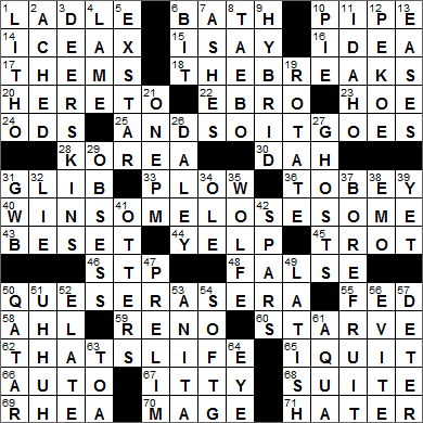 0906-16 New York Times Crossword Answers 6 Sep 16, Tuesday