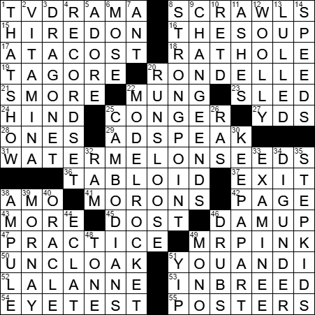 1015-16 New York Times Crossword Answers 15 Oct 16, Saturday