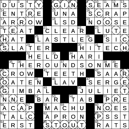 1025-16 New York Times Crossword Answers 25 Oct 16, Tuesday