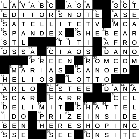 1202-16 New York Times Crossword Answers 2 Dec 16, Friday