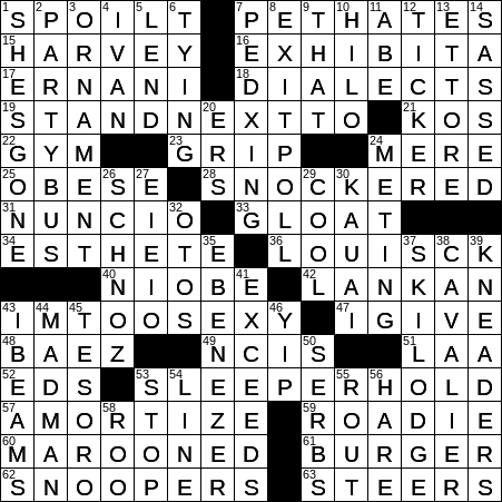 1210-16 New York Times Crossword Answers 10 Dec 16, Saturday