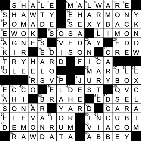 1224-16 New York Times Crossword Answers 24 Dec 16, Saturday