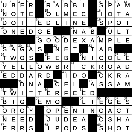 1214-16 New York Times Crossword Answers 14 Dec 16, Wednesday
