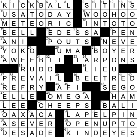0121-17 New York Times Crossword Answers 21 Jan 17, Saturday