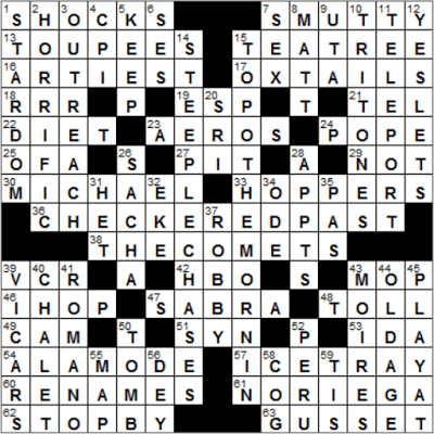 0119-17 New York Times Crossword Answers 19 Jan 17, Thursday