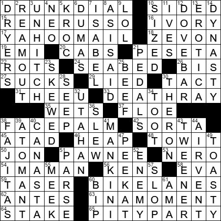 0203-17 New York Times Crossword Answers 3 Feb 17, Friday