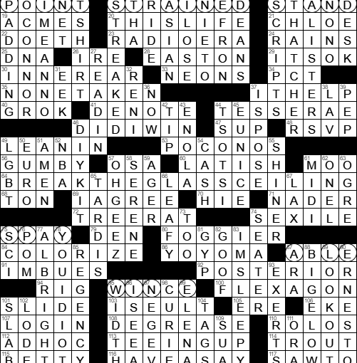 0205-17 New York Times Crossword Answers 5 Feb 17, Sunday