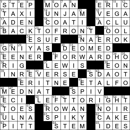 0202-17 New York Times Crossword Answers 2 Feb 17, Thursday