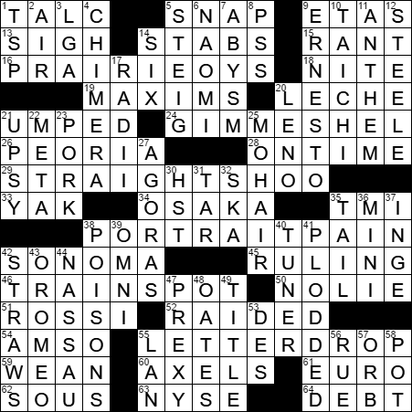 0208-17 New York Times Crossword Answers 8 Feb 17, Wednesday