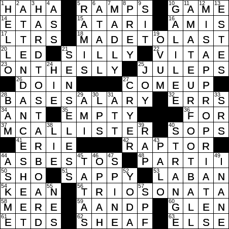 0317-17 New York Times Crossword Answers 17 Mar 17, Friday