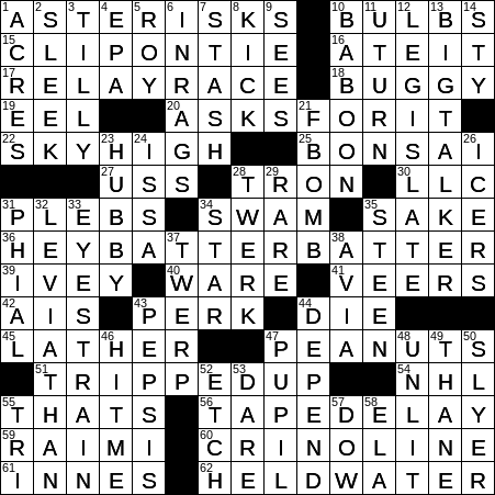 0324-17 New York Times Crossword Answers 24 Mar 17, Friday