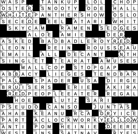 0326-17 New York Times Crossword Answers 26 Mar 17, Sunday