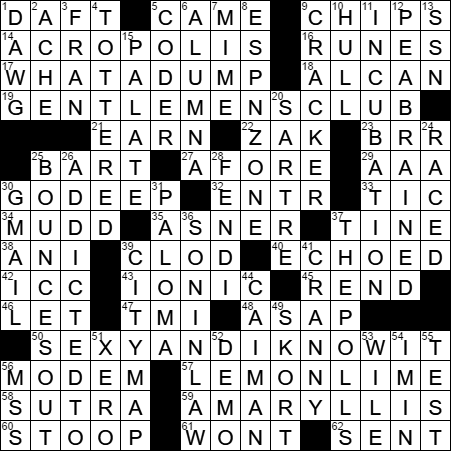 0428-17 New York Times Crossword Answers 28 Apr 17, Friday