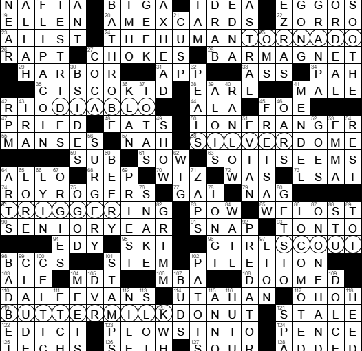 0416-17 New York Times Crossword Answers 16 Apr 17, Sunday