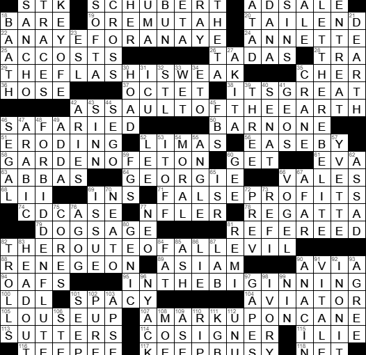 0521-17 New York Times Crossword Answers 21 May 17, Sunday